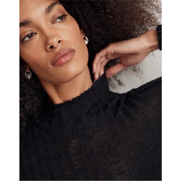 Madewell Alpaca Blend Mock Neck Sweater - Picture 2 of 9